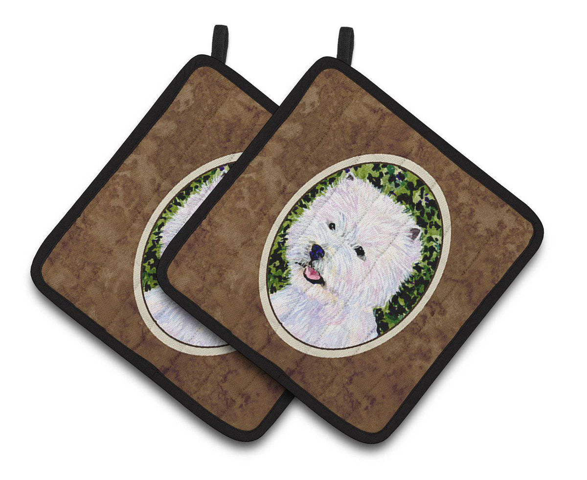Westie Pair of Pot Holders SS8818PTHD - the-store.com
