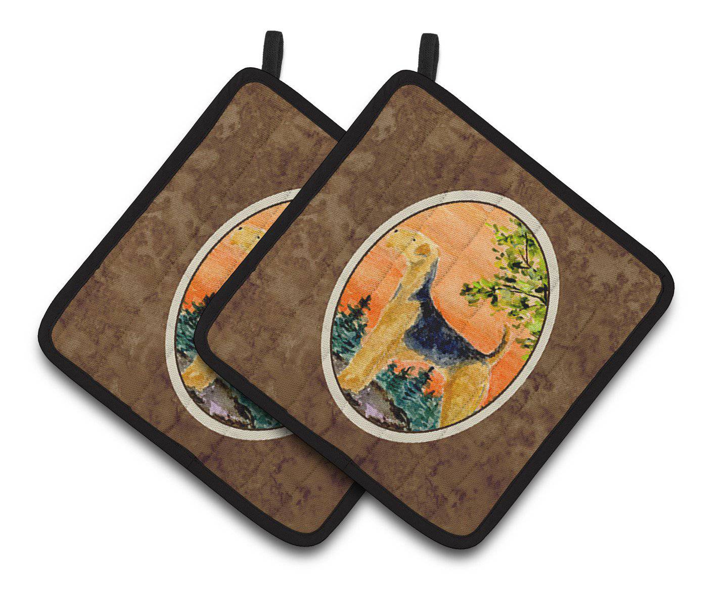 Airedale Pair of Pot Holders SS8850PTHD - the-store.com