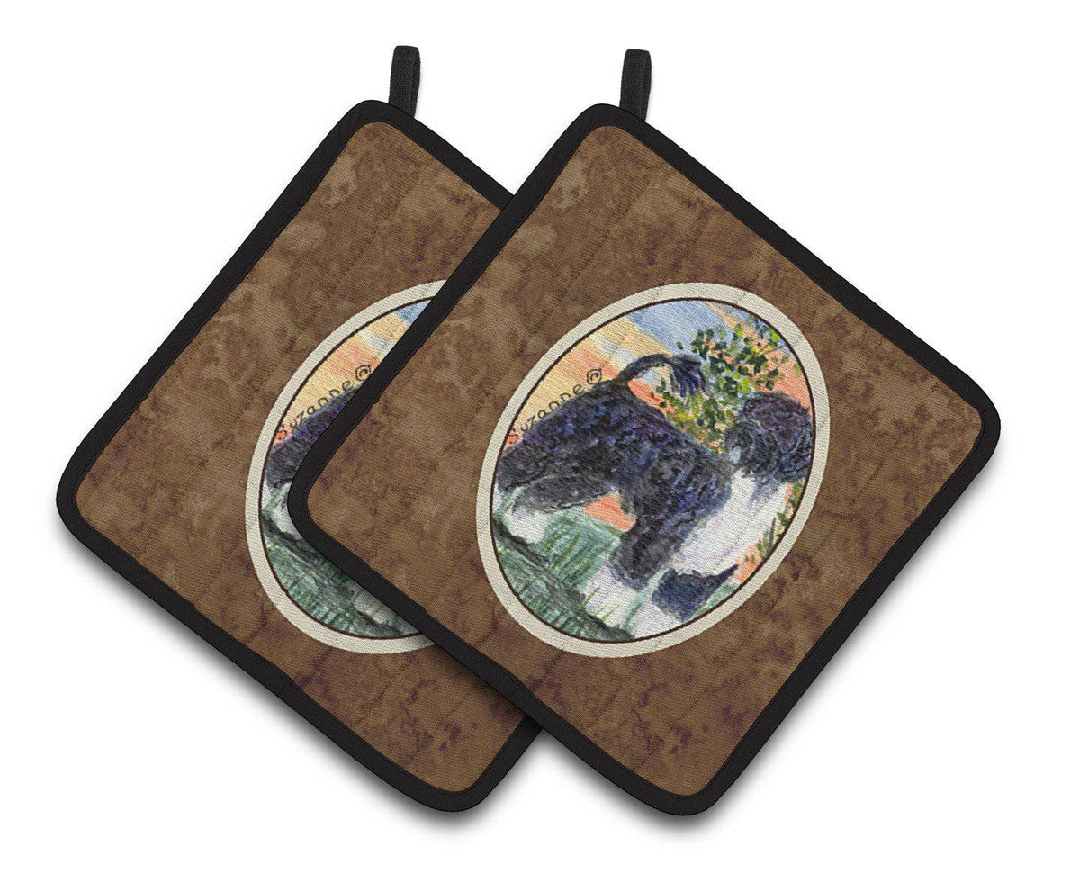 Portuguese Water Dog Pair of Pot Holders SS8855PTHD - the-store.com