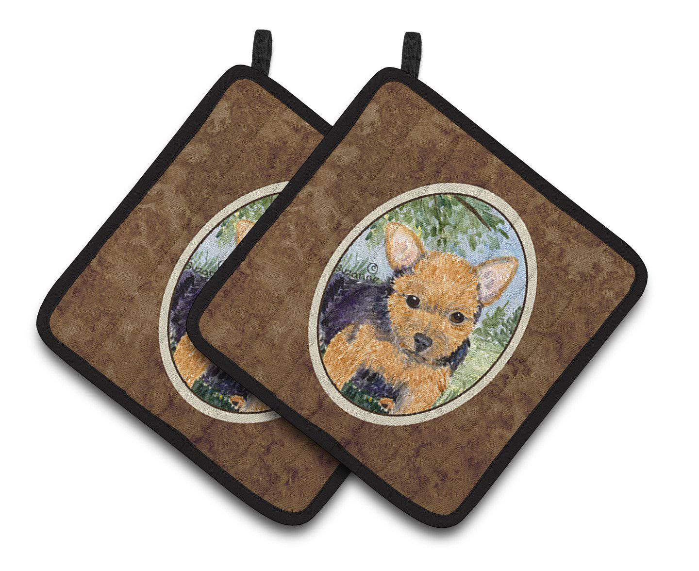 Norwich Terrier Pair of Pot Holders SS8936PTHD - the-store.com