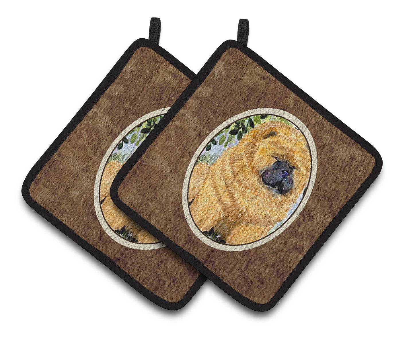 Chow Chow Pair of Pot Holders SS8945PTHD - the-store.com