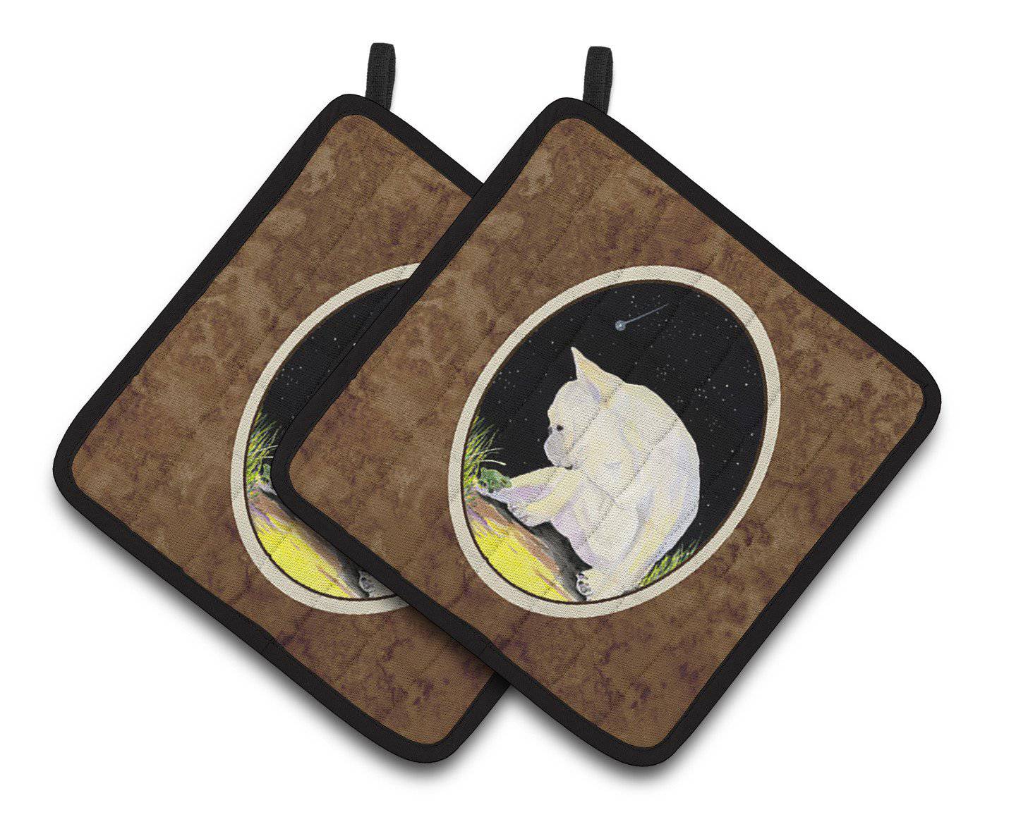 French Bulldog Pair of Pot Holders SS8992PTHD - the-store.com
