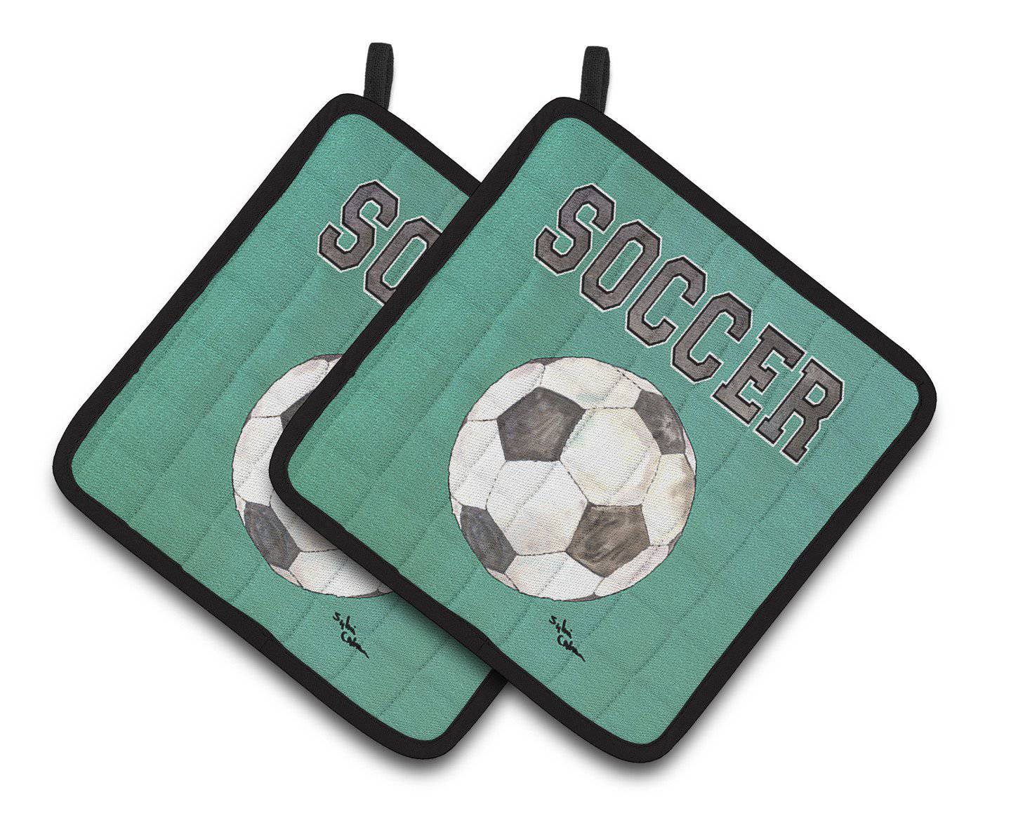 Soccer Pair of Pot Holders 8484PTHD - the-store.com