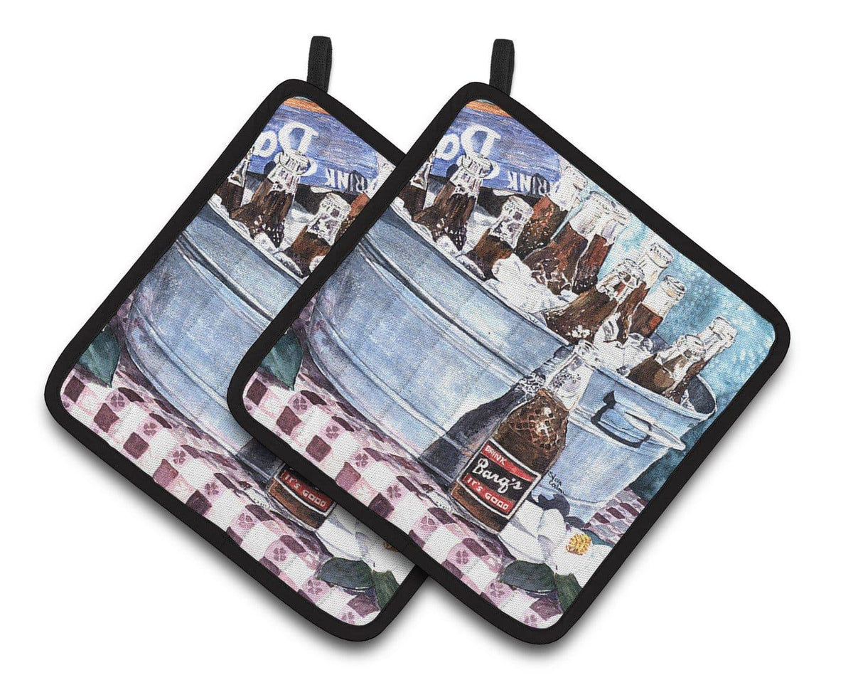 Barq&#39;s and old washtub Pair of Pot Holders 1003PTHD - the-store.com