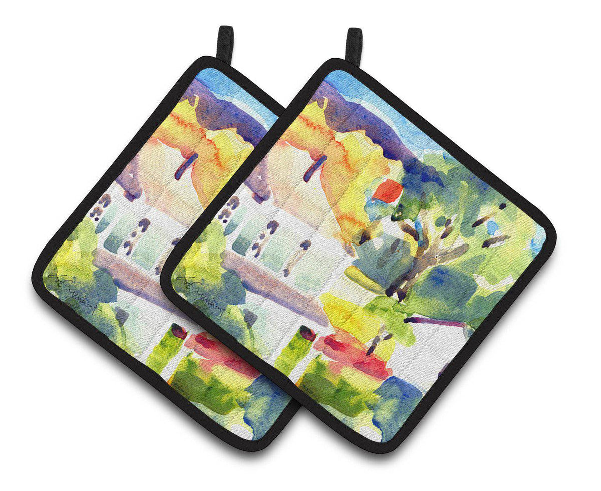 Houses Pair of Pot Holders 6131PTHD - the-store.com