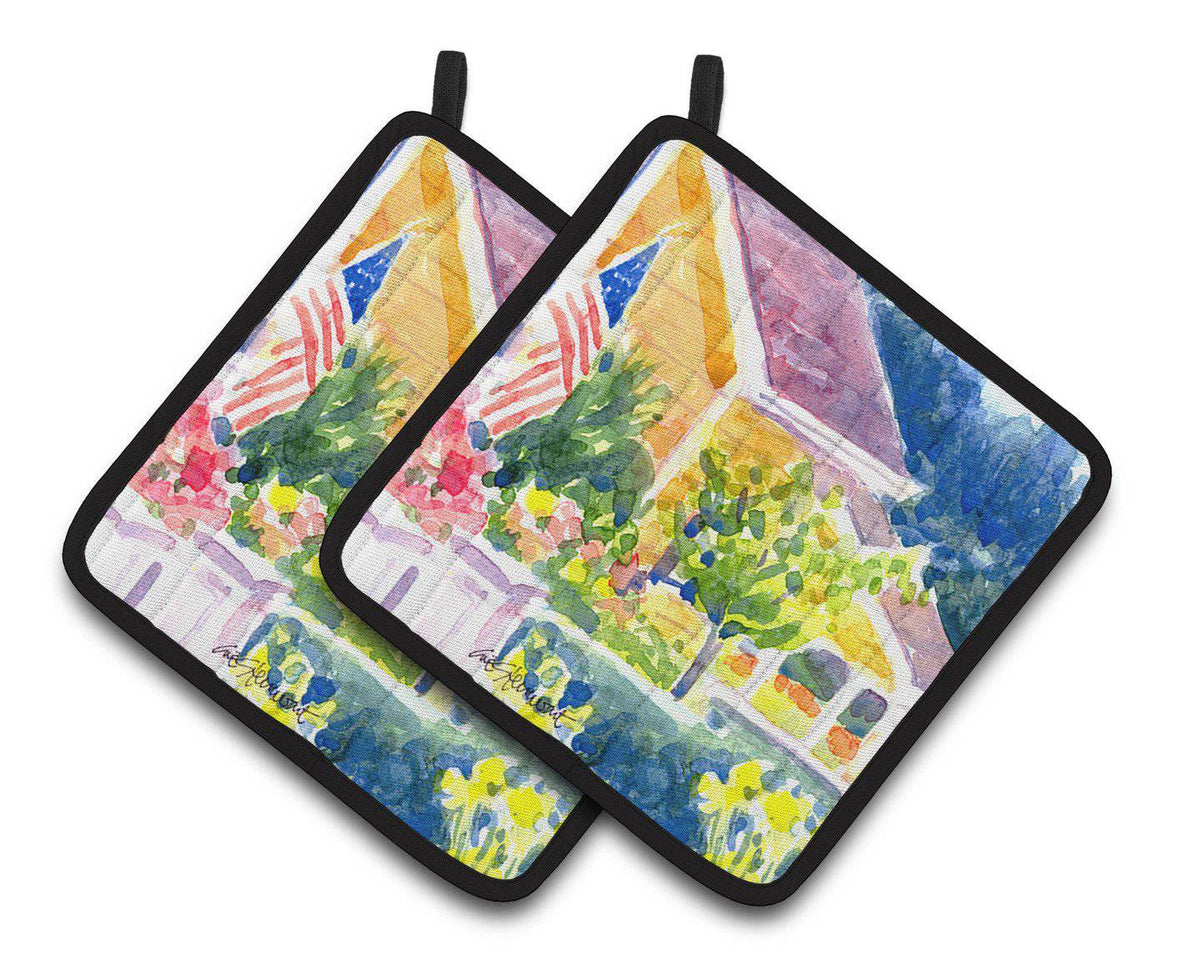 Houses Pair of Pot Holders 6134PTHD - the-store.com