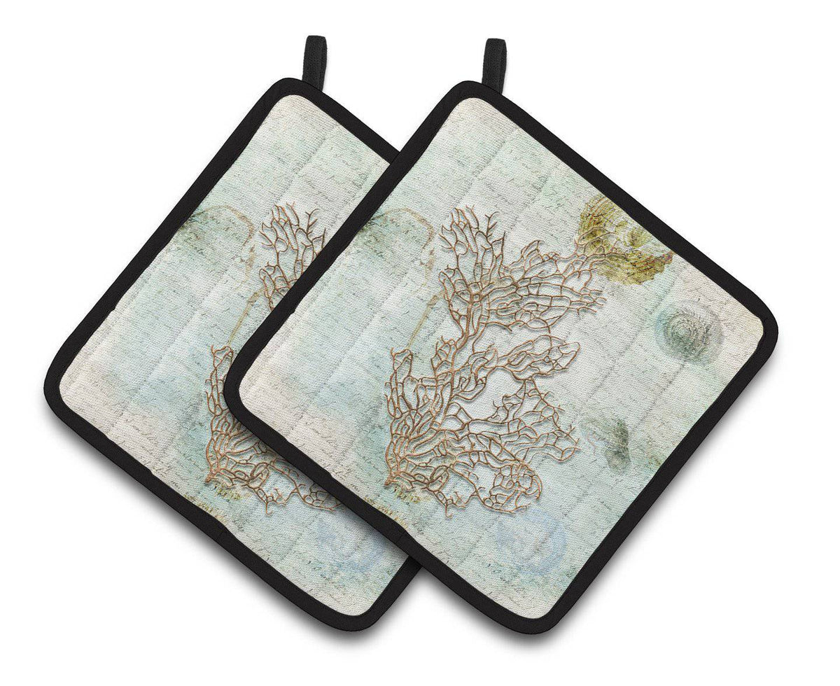 Coral   Pair of Pot Holders SB3040PTHD - the-store.com