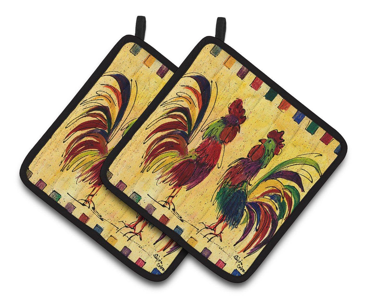 Bird - Rooster Pair of Pot Holders 8062PTHD - the-store.com