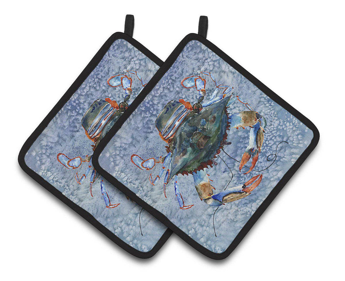 Crab Pair of Pot Holders 8149PTHD - the-store.com