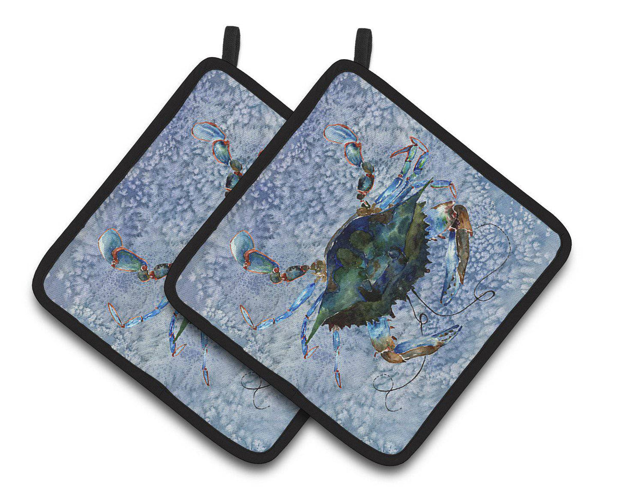 Crab Pair of Pot Holders 8151PTHD - the-store.com