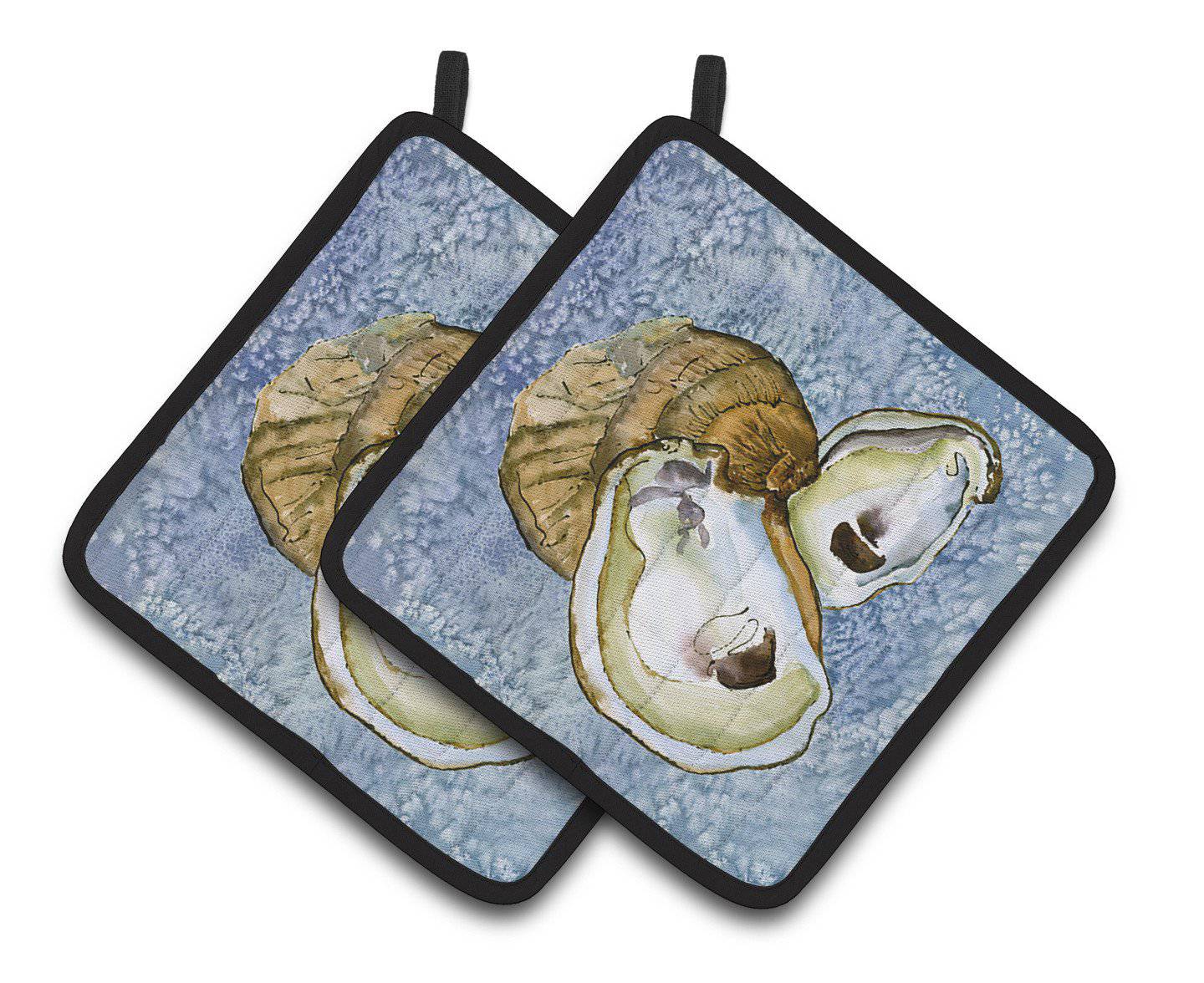 Oyster Pair of Pot Holders 8152PTHD - the-store.com