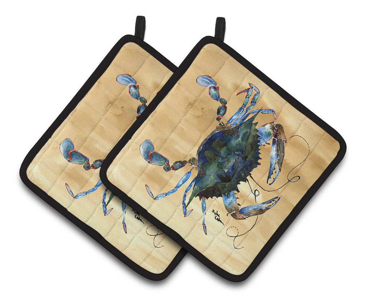 Crab Pair of Pot Holders 8159PTHD - the-store.com