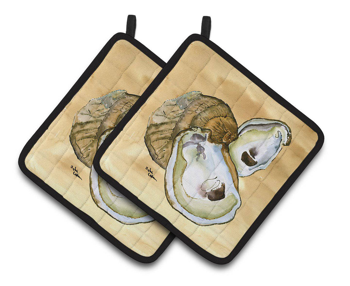 Oyster Pair of Pot Holders 8160PTHD - the-store.com