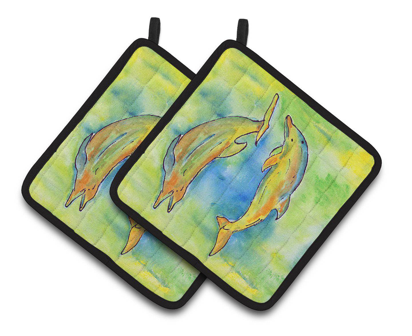 Dolphin Pair of Pot Holders 8380PTHD - the-store.com