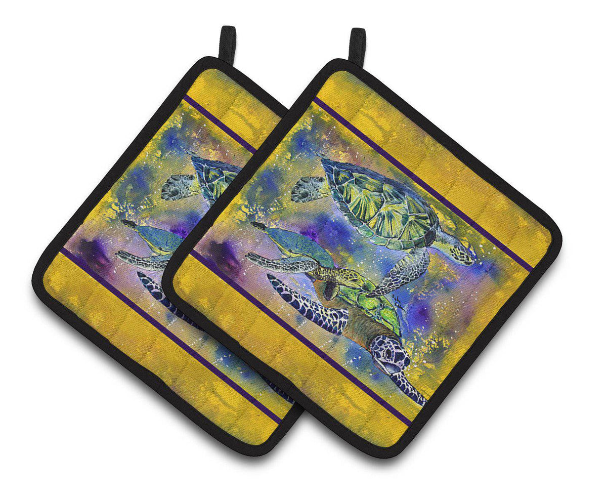 Turtle Pair of Pot Holders 8394PTHD - the-store.com
