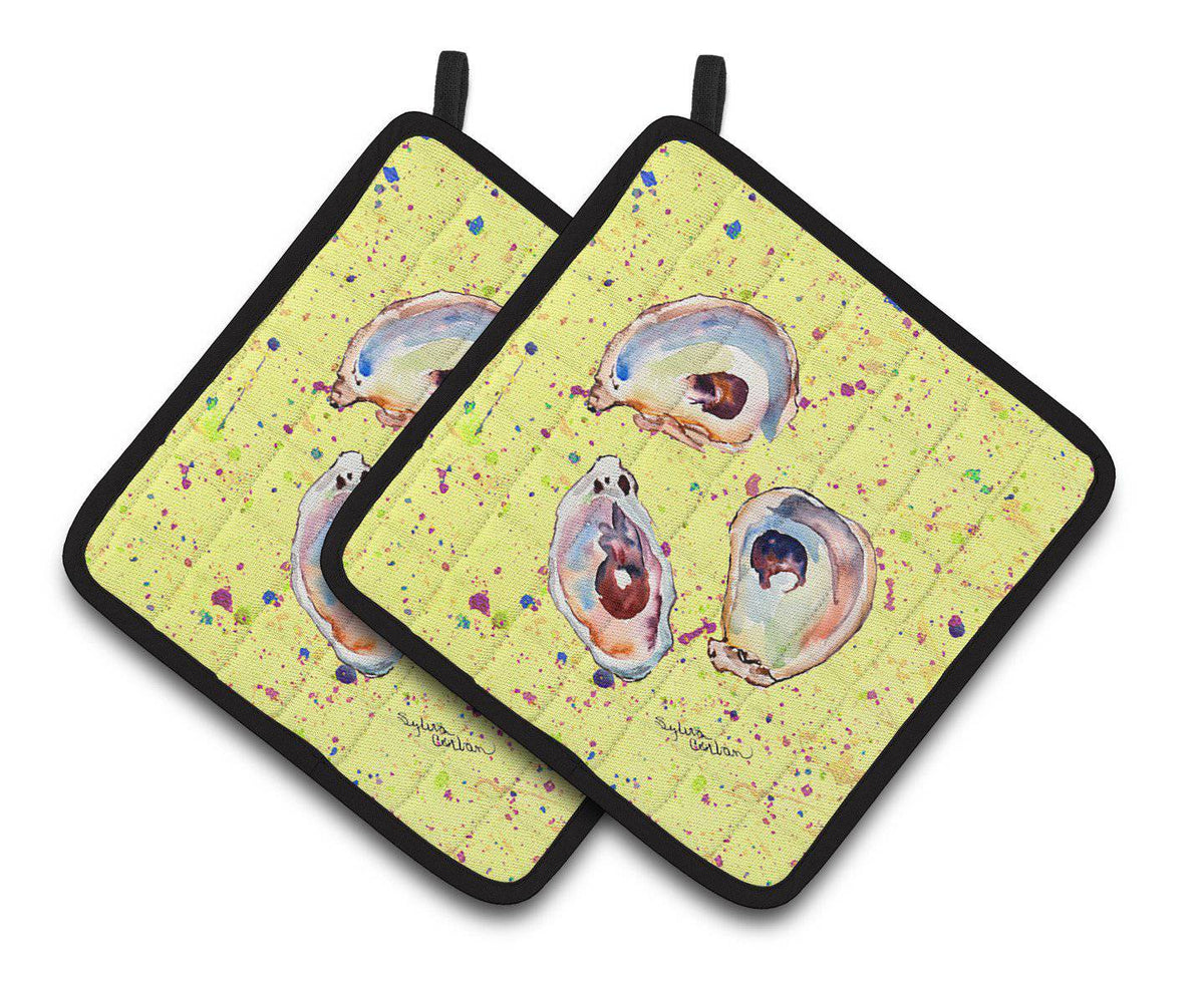 Oyster Pair of Pot Holders 8453PTHD - the-store.com