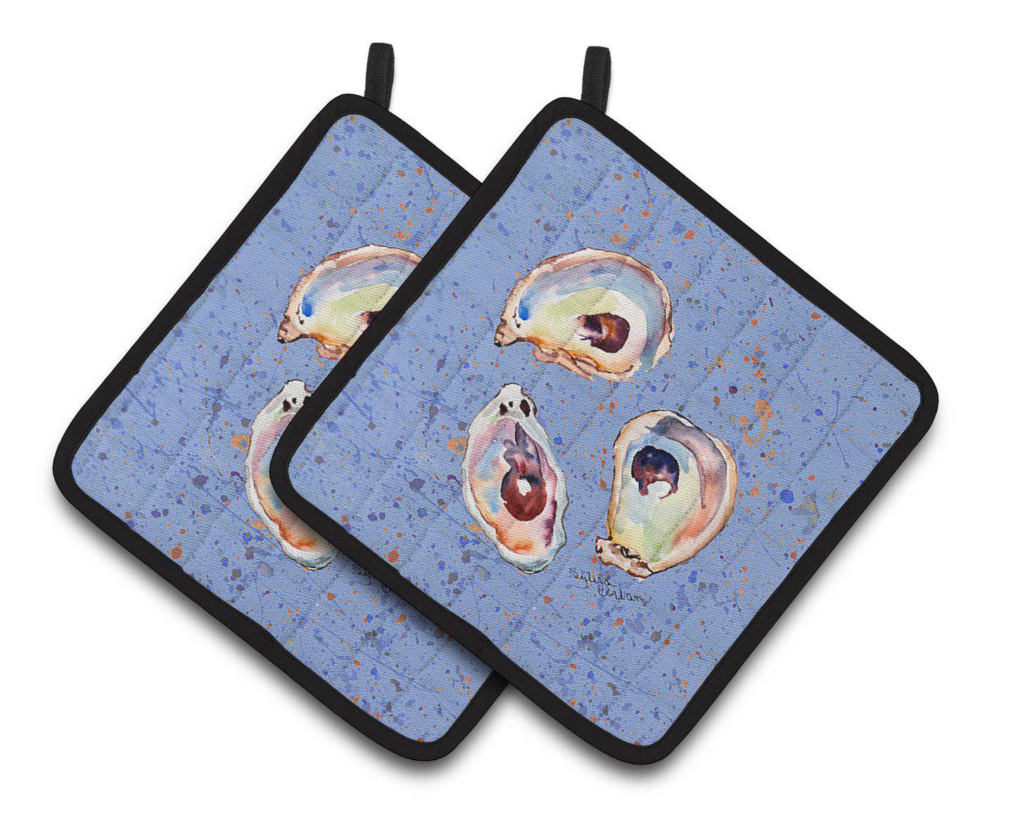 Oyster Pair of Pot Holders 8456PTHD - the-store.com
