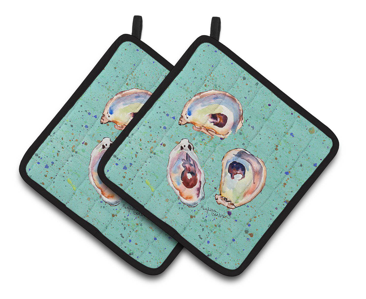 Oyster Pair of Pot Holders 8463PTHD - the-store.com