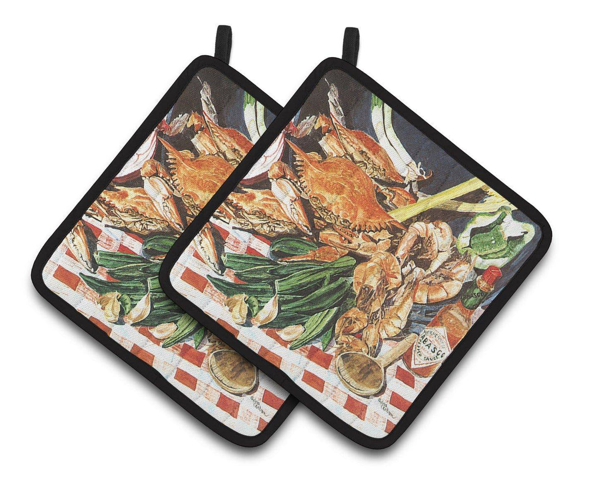 Crab Boil Pair of Pot Holders 8537PTHD - the-store.com