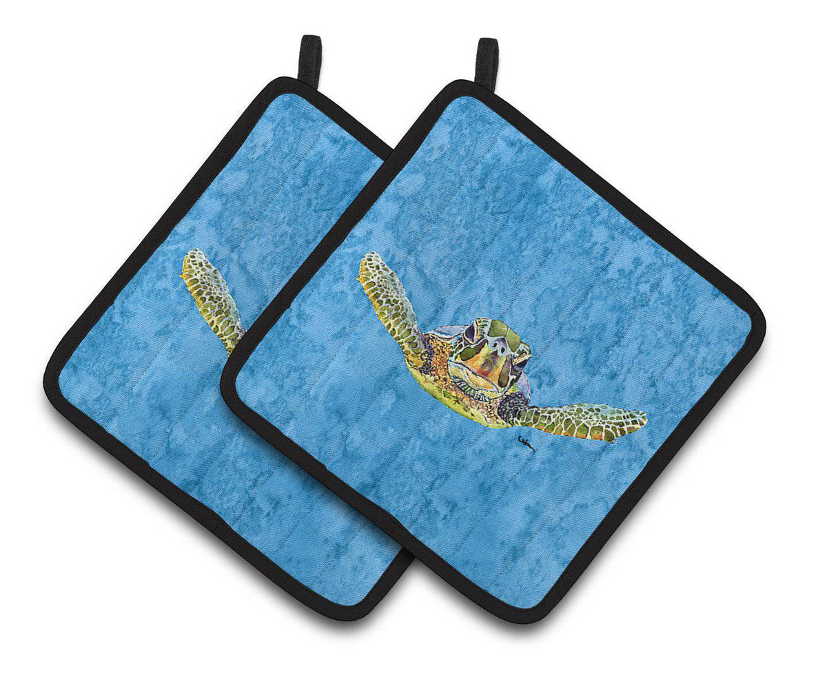 Turtle Pair of Pot Holders 8653PTHD - the-store.com