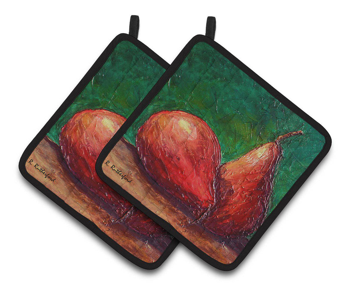 Pears Pair of Pot Holders RDR2008PTHD - the-store.com