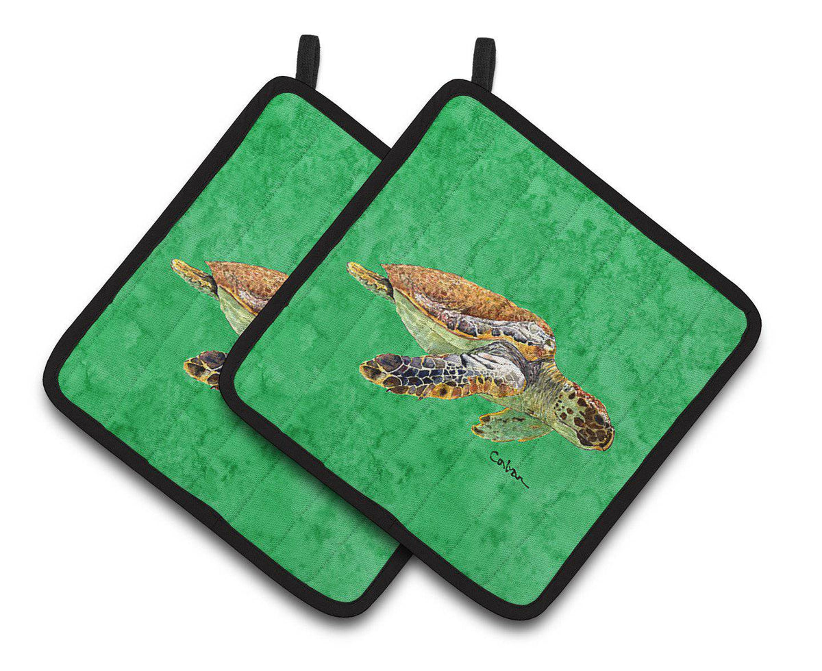 Turtle Pair of Pot Holders 8675PTHD - the-store.com