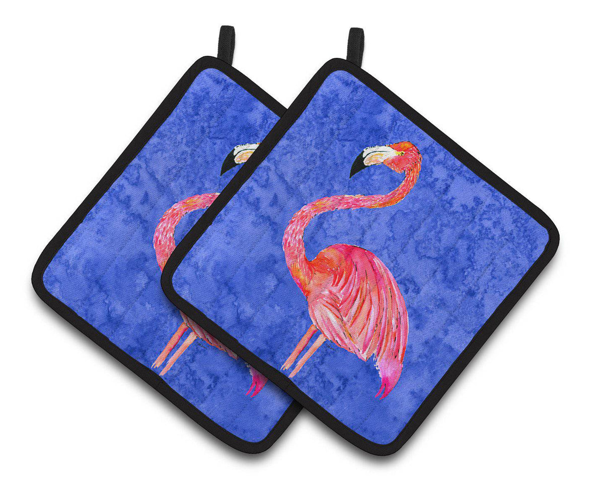 Flamingo Pair of Pot Holders 8685PTHD - the-store.com