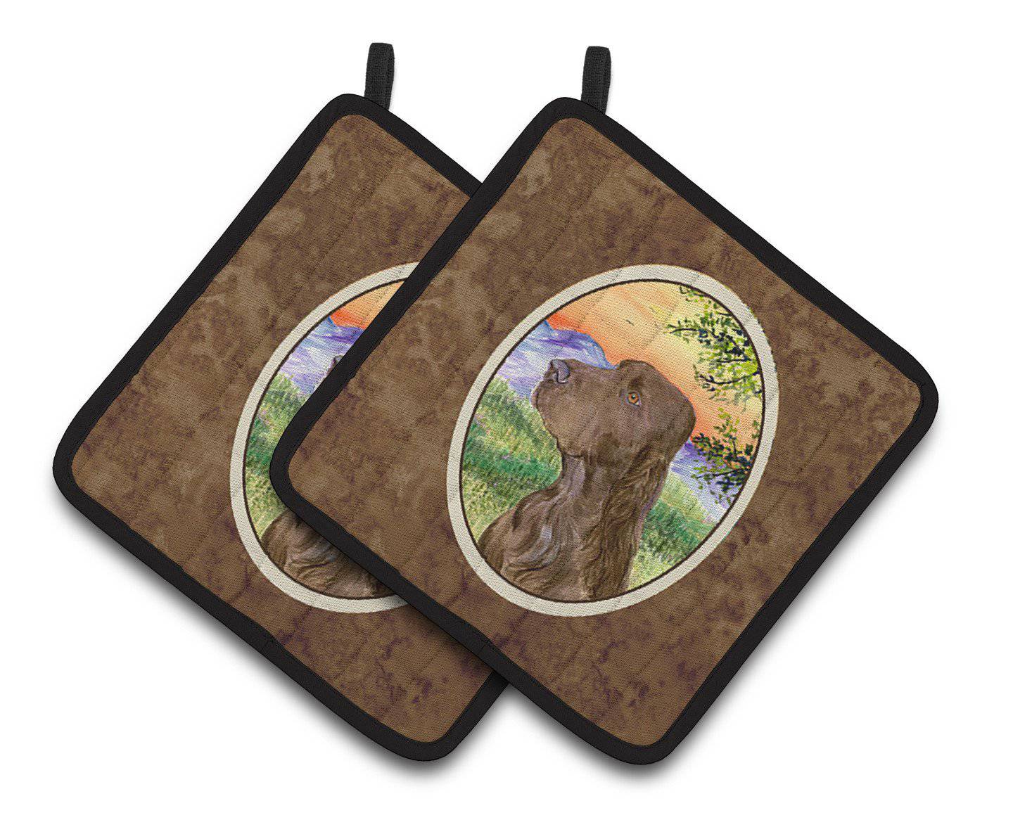 Field Spaniel Pair of Pot Holders SS1017PTHD - the-store.com
