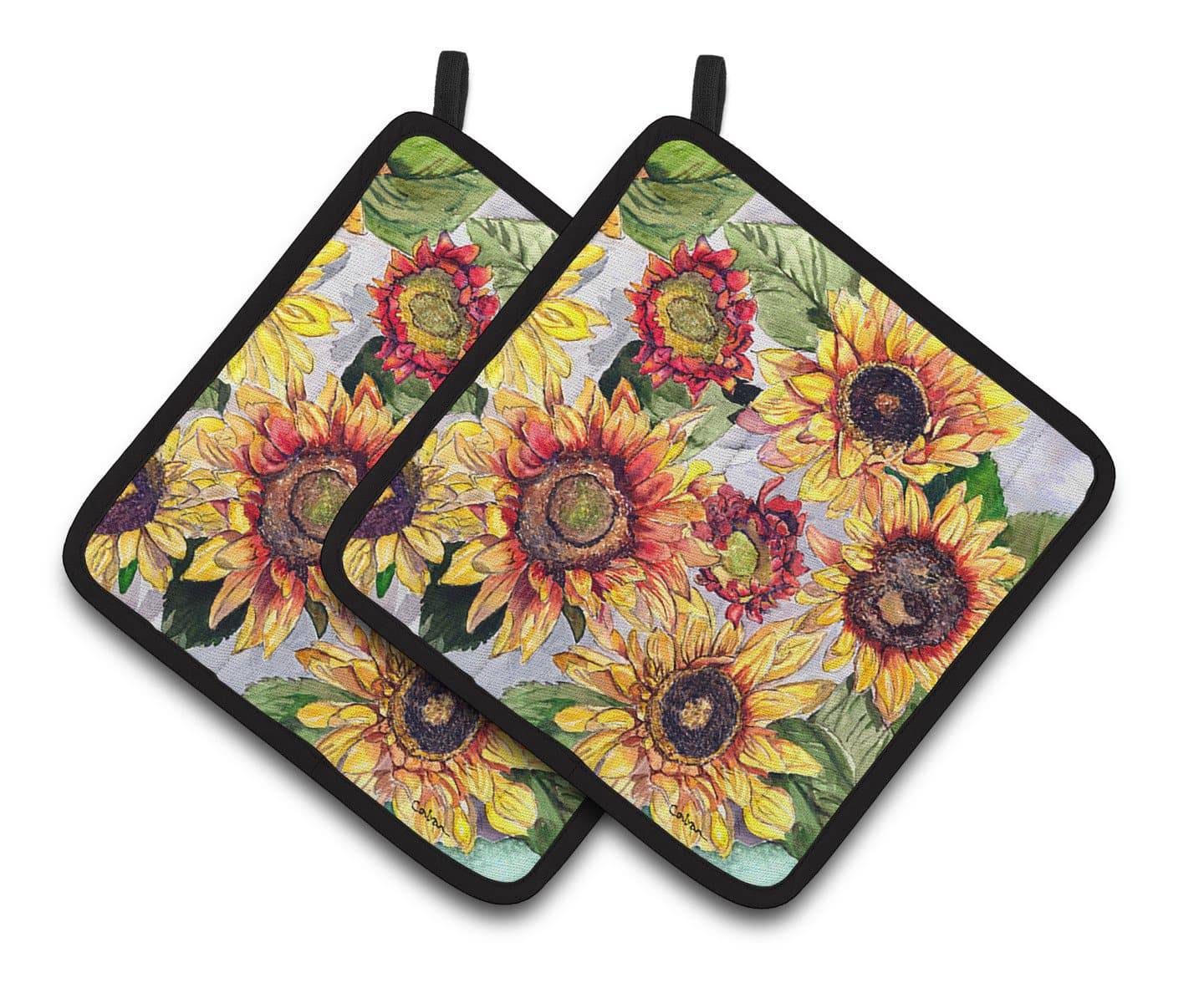 Sunflowers Pair of Pot Holders 8766PTHD - the-store.com