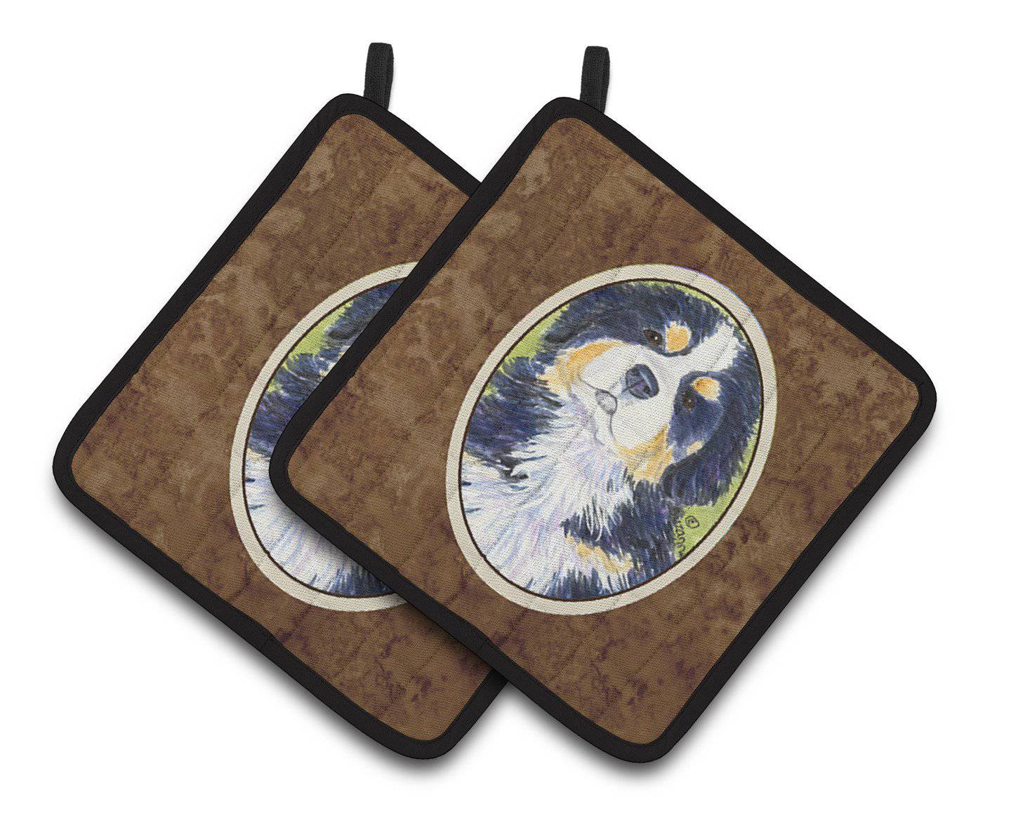 Bernese Mountain Dog Pair of Pot Holders SS1059PTHD - the-store.com
