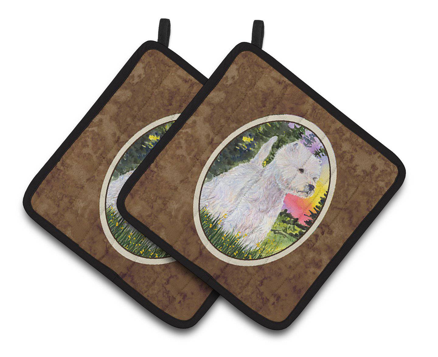 Westie Pair of Pot Holders SS1067PTHD - the-store.com