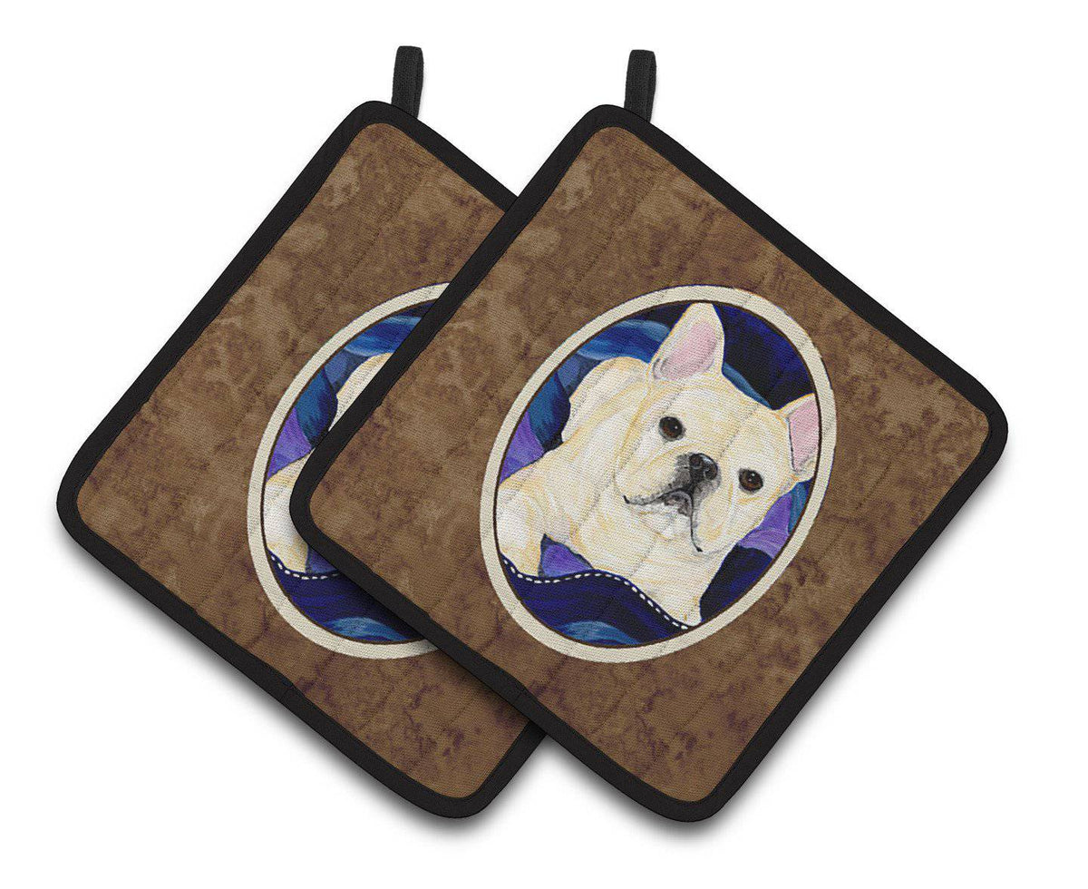 French Bulldog Pair of Pot Holders SS8126PTHD - the-store.com