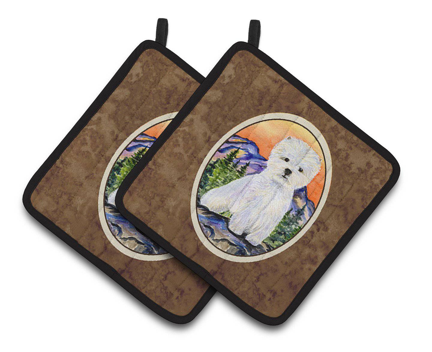 Westie Pair of Pot Holders SS8159PTHD - the-store.com