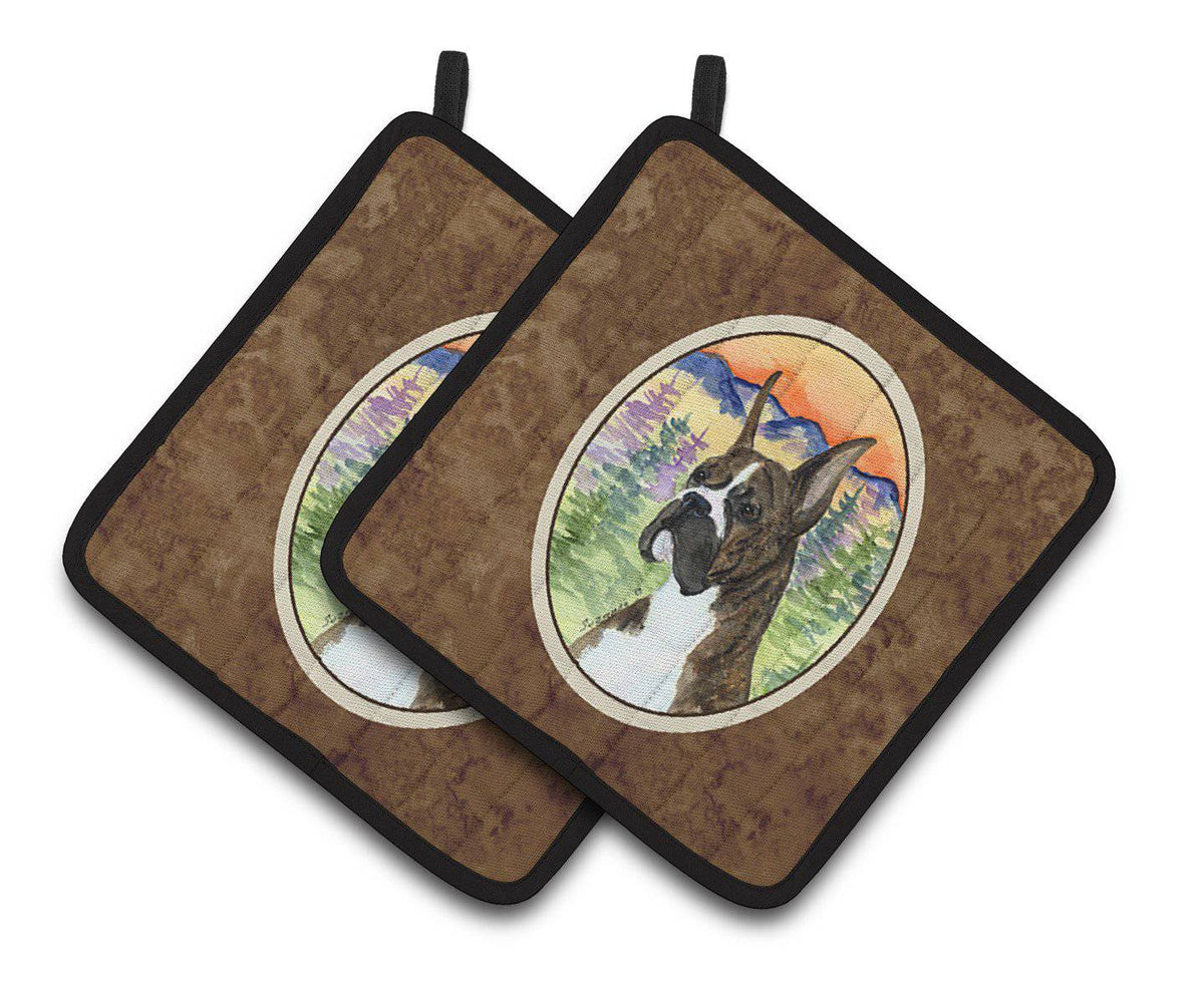 Boxer Pair of Pot Holders SS8199PTHD - the-store.com