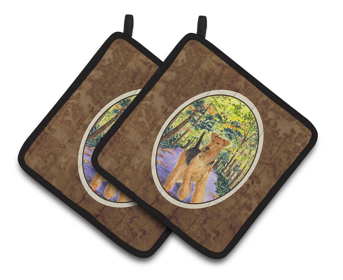 Airedale Pair of Pot Holders SS8208PTHD - the-store.com