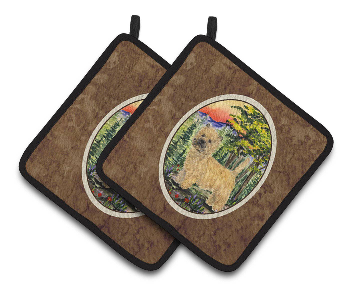Cairn Terrier Pair of Pot Holders SS8229PTHD - the-store.com