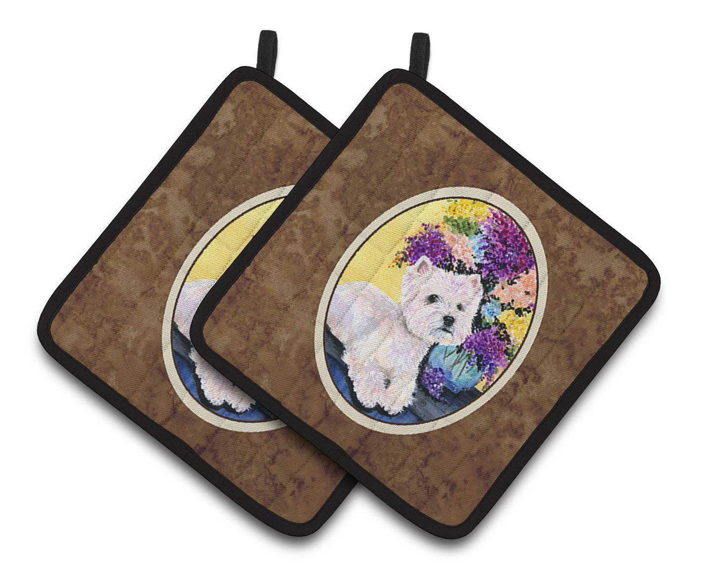 Westie Pair of Pot Holders SS8291PTHD - the-store.com