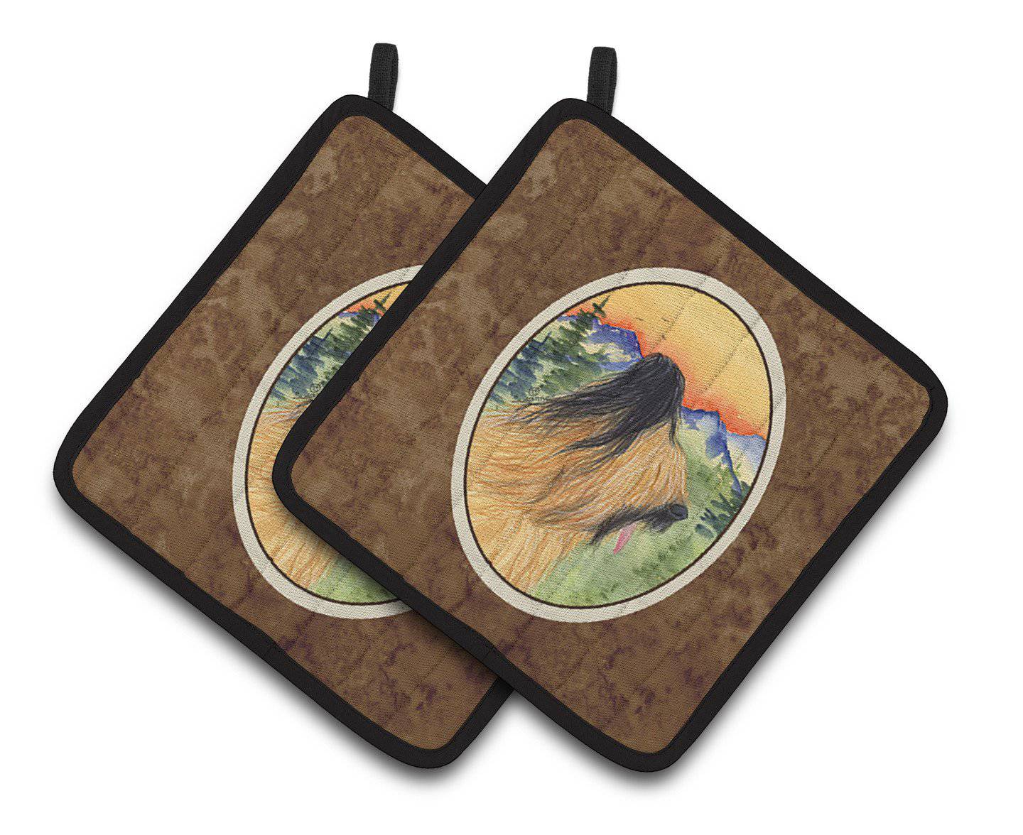 Briard Pair of Pot Holders SS8318PTHD - the-store.com