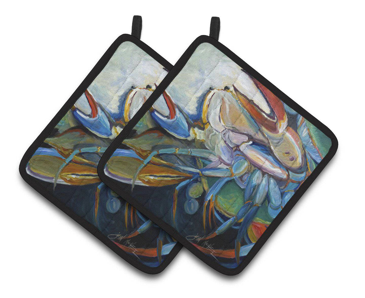 Belly Crab Pair of Pot Holders JMK1253PTHD - the-store.com