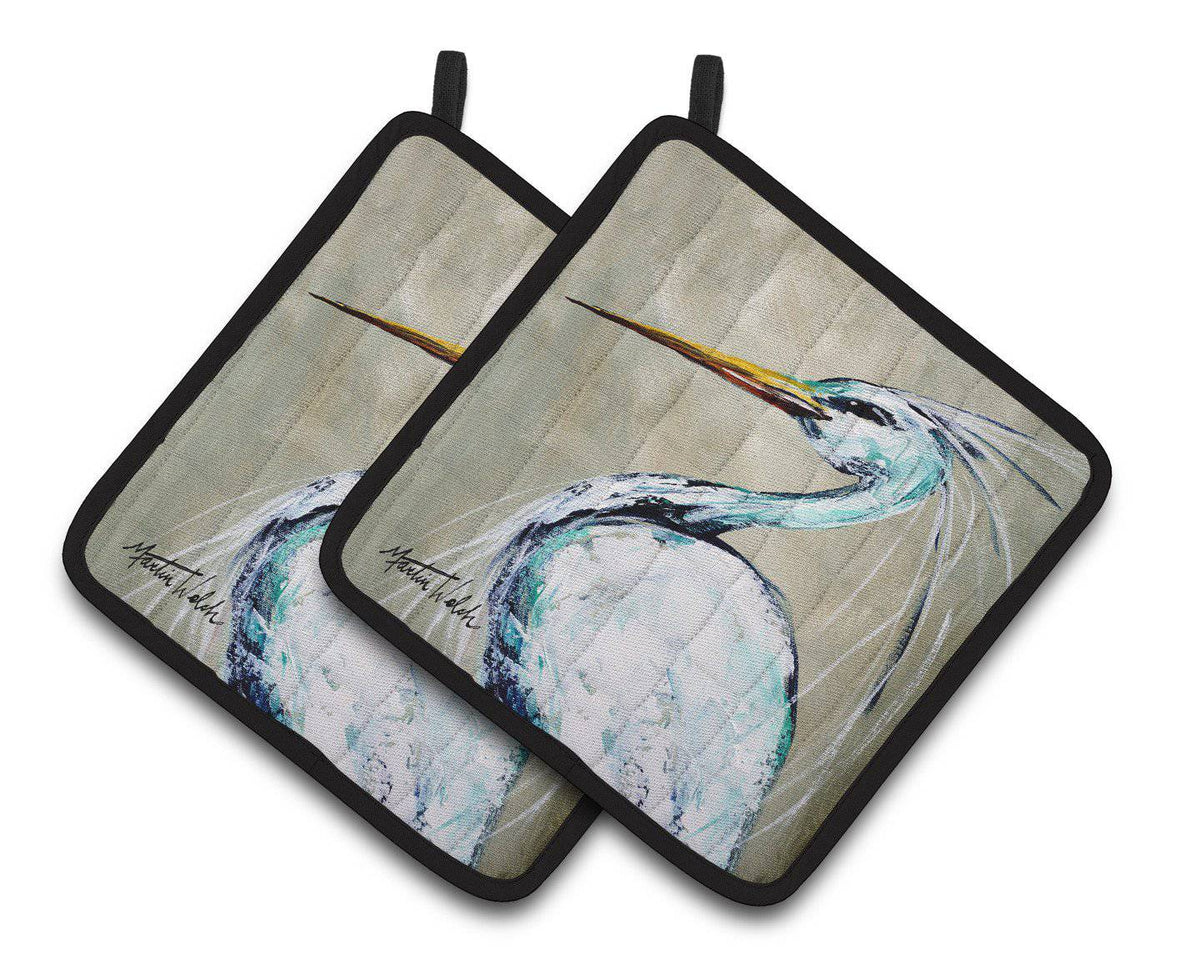 Blue Heron Smitty&#39;s Brother Pair of Pot Holders MW1132PTHD - the-store.com