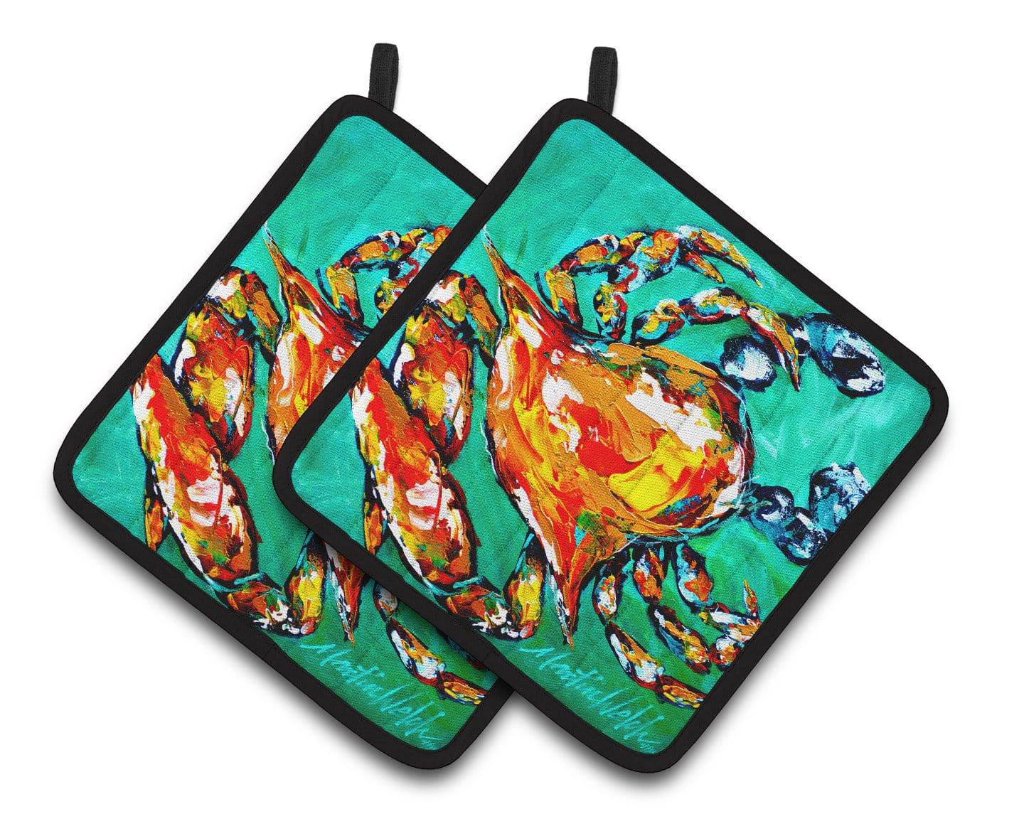 Crab Pair of Pot Holders MW1142PTHD - the-store.com