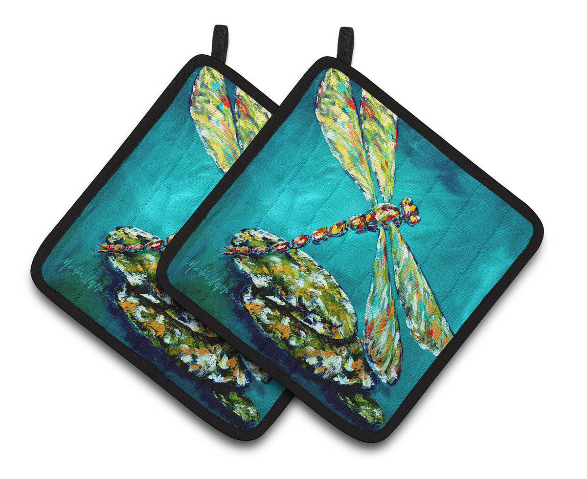 Insect - Dragonfly Matin Pair of Pot Holders MW1144PTHD - the-store.com