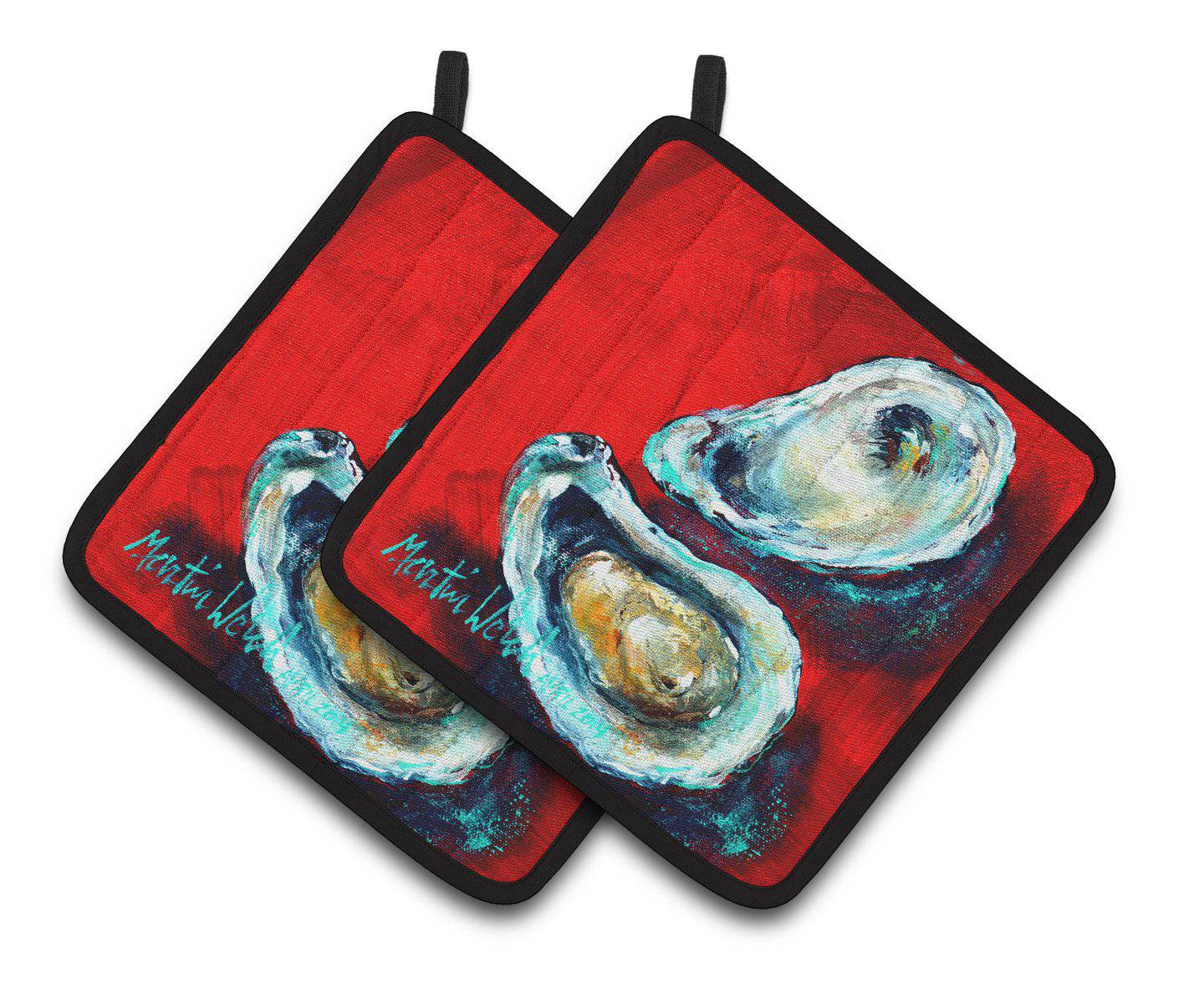 Open up Oyster Pair of Pot Holders MW1149PTHD - the-store.com