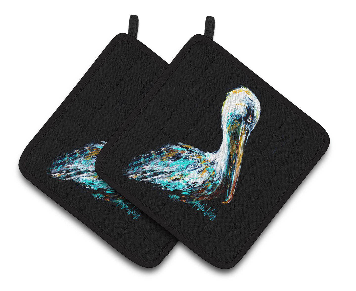 Dressed in Black Pelican Pair of Pot Holders MW1164PTHD - the-store.com