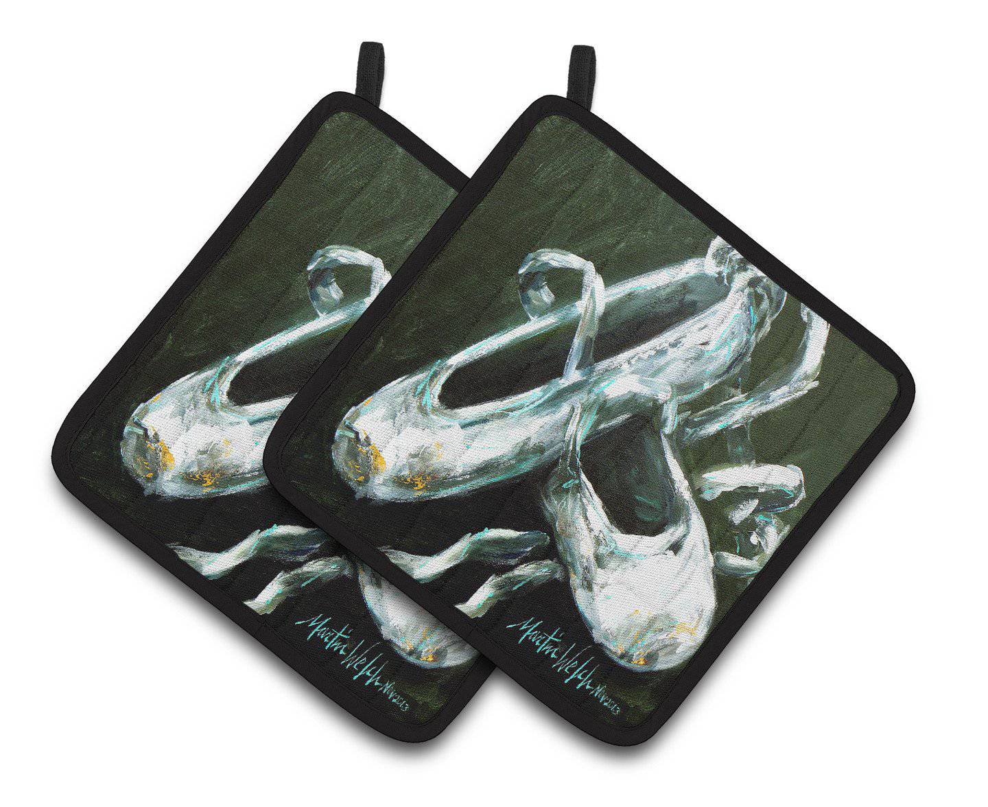 Ballet Golden Toes Pair of Pot Holders MW1168PTHD - the-store.com