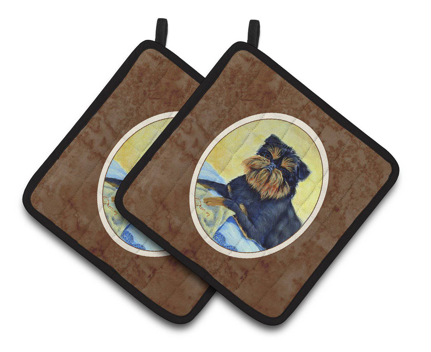 Brussels Griffon Pair of Pot Holders 7146PTHD - the-store.com
