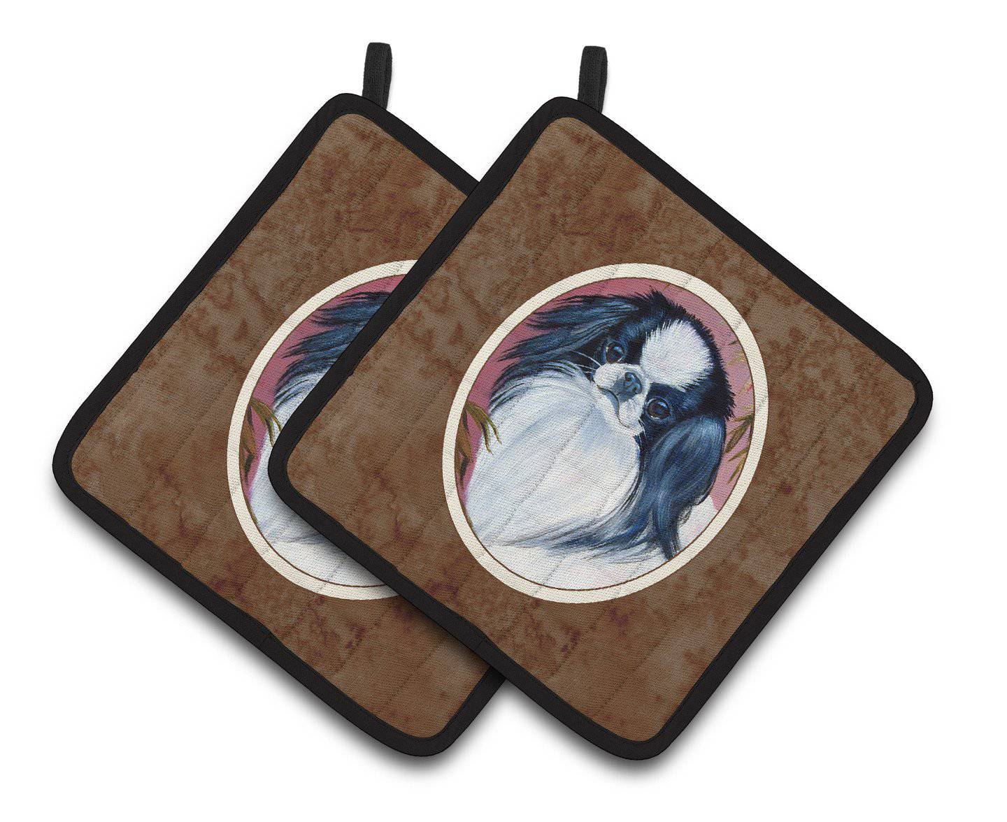 Japanese Chin Pair of Pot Holders 7149PTHD - the-store.com