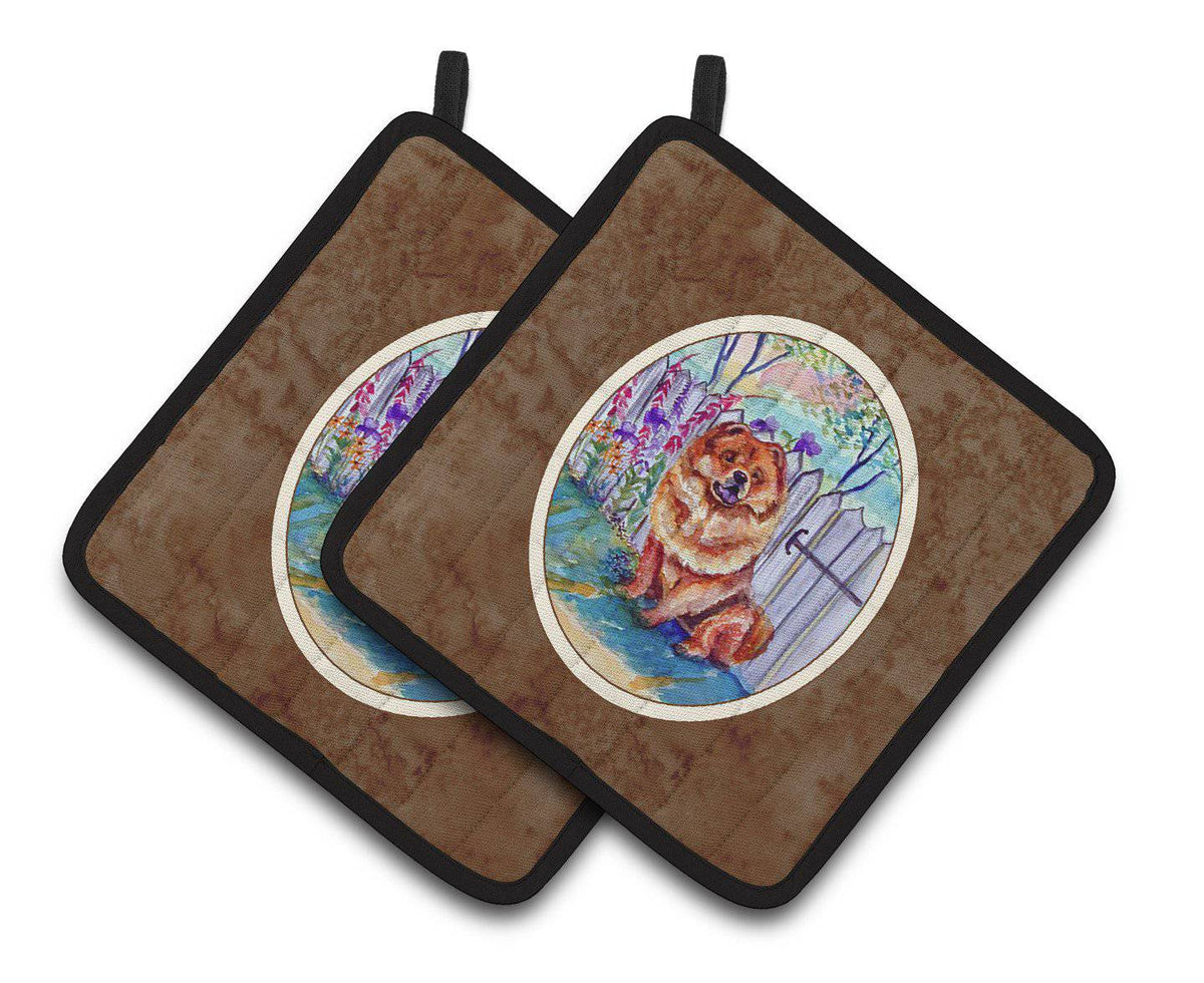 Chow Chow Pair of Pot Holders 7210PTHD - the-store.com