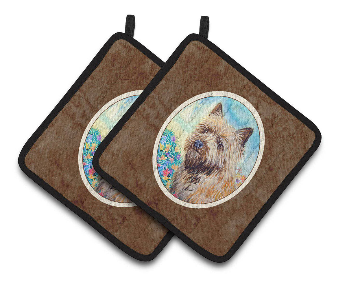 Cairn Terrier Pair of Pot Holders 7238PTHD - the-store.com