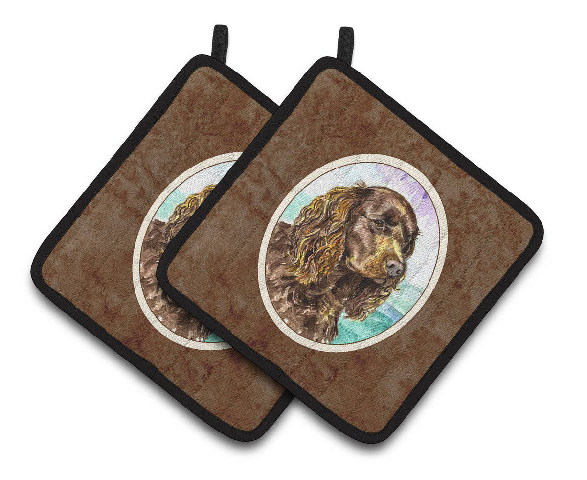 American Water Spaniel Pair of Pot Holders 7008PTHD - the-store.com